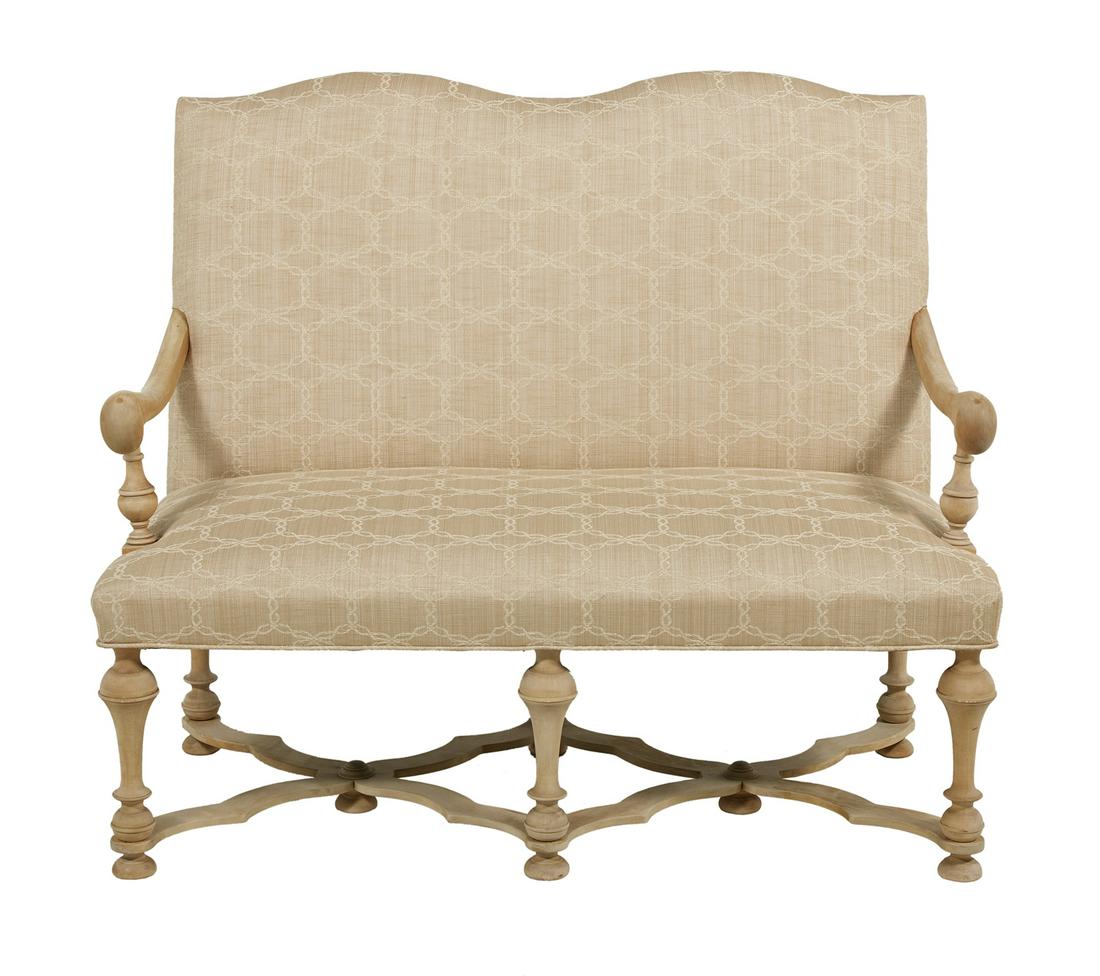 Louis XIII-Style Rubberwood Settee (1 of 2)