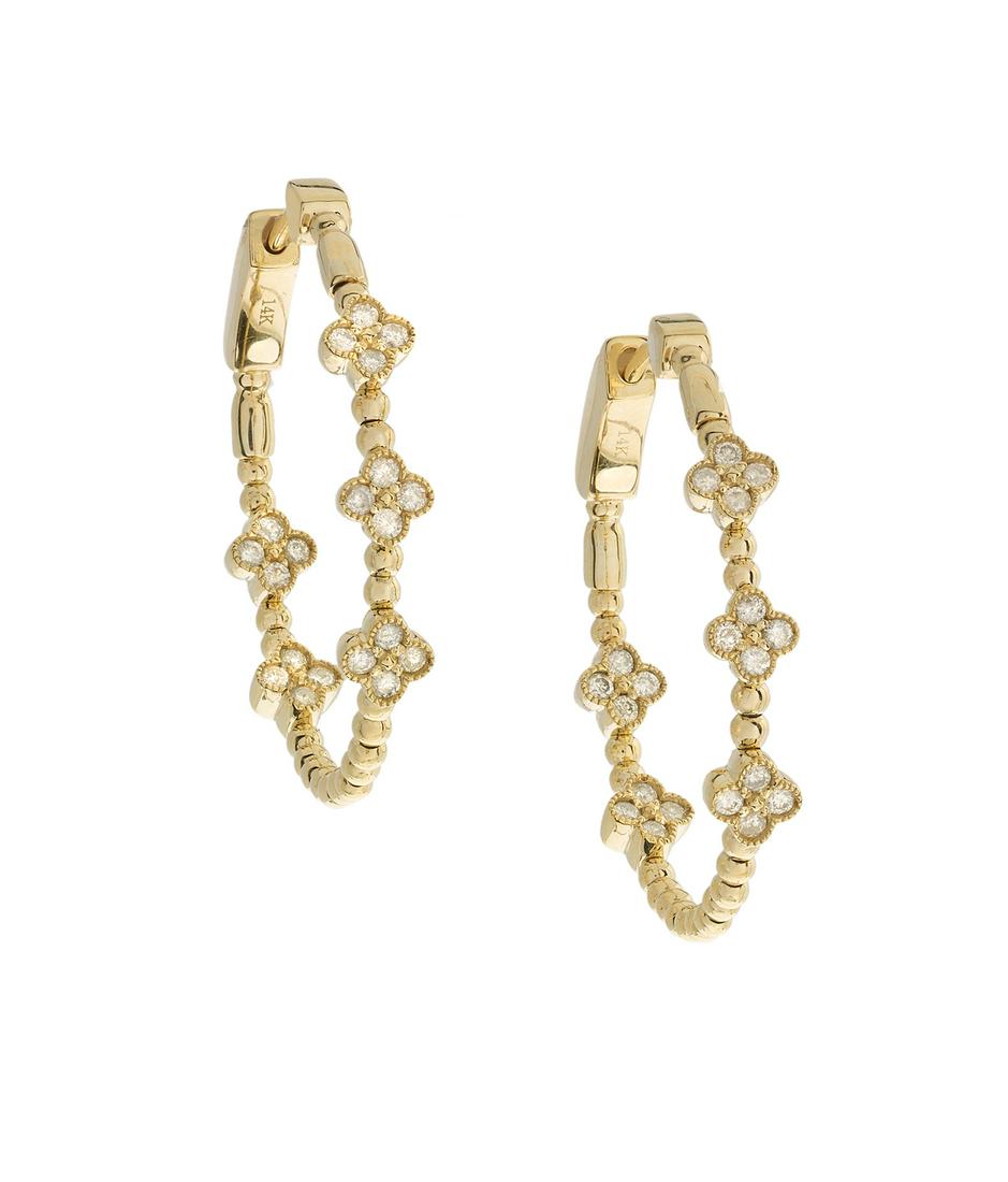 Pair of Diamond Hoop Earrings (1 of 1)