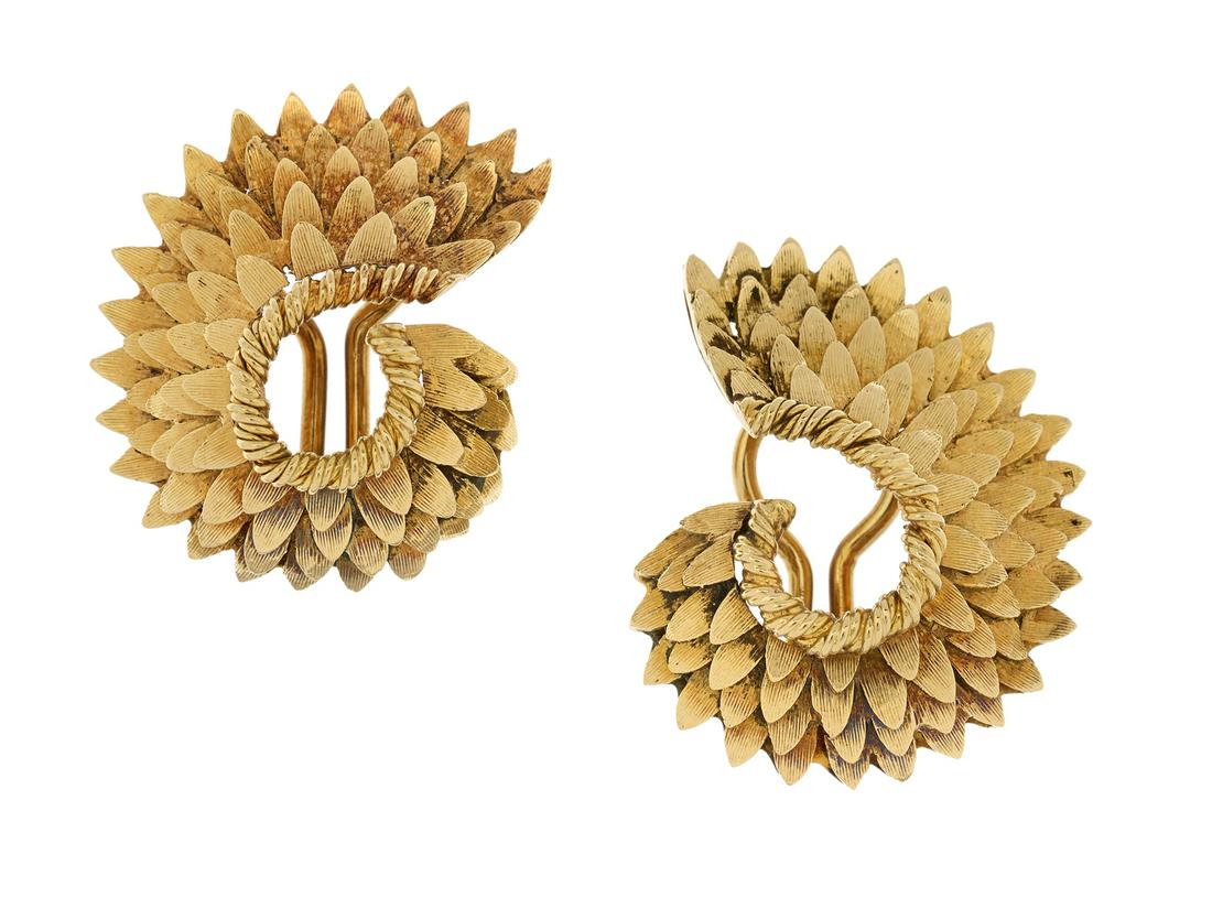 Italian Gold "Wing" Ear Clips (1 of 1)