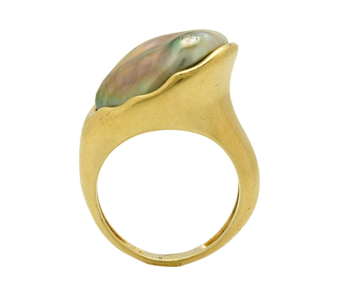 Elsa Peretti Black Baroque Pearl Ring (1 of 3)