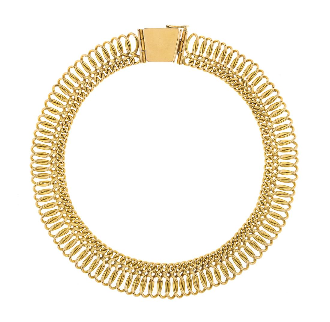 Wide Gold Necklace (1 of 1)
