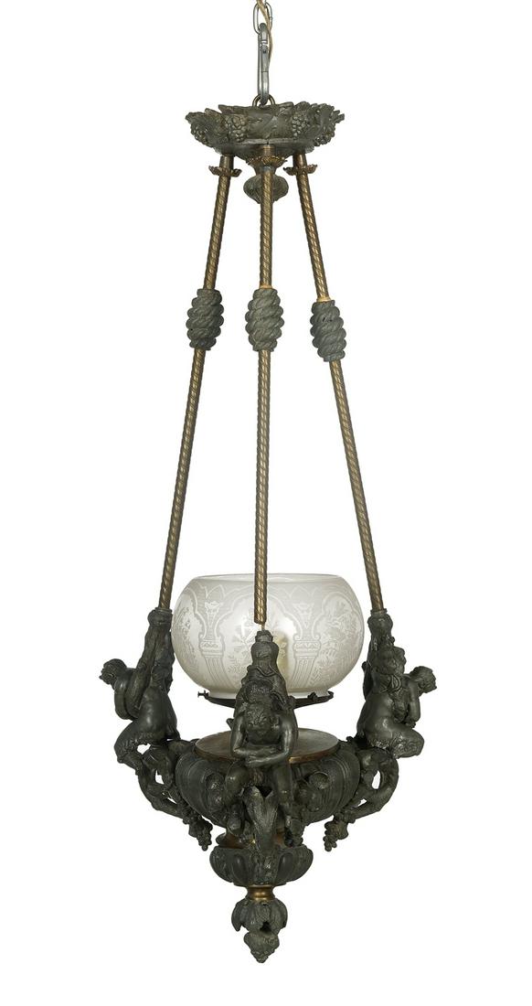 American Rococo Revival Hall Light (1 of 1)
