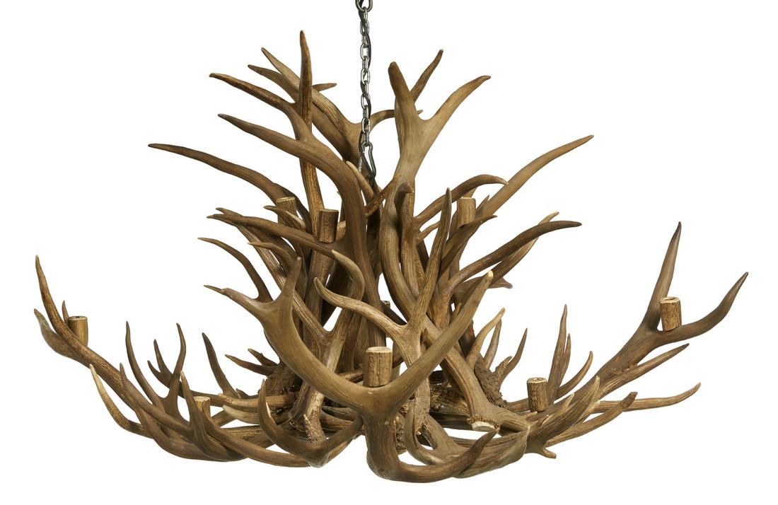 Twelve-Light "Horn" Chandelier (1 of 1)