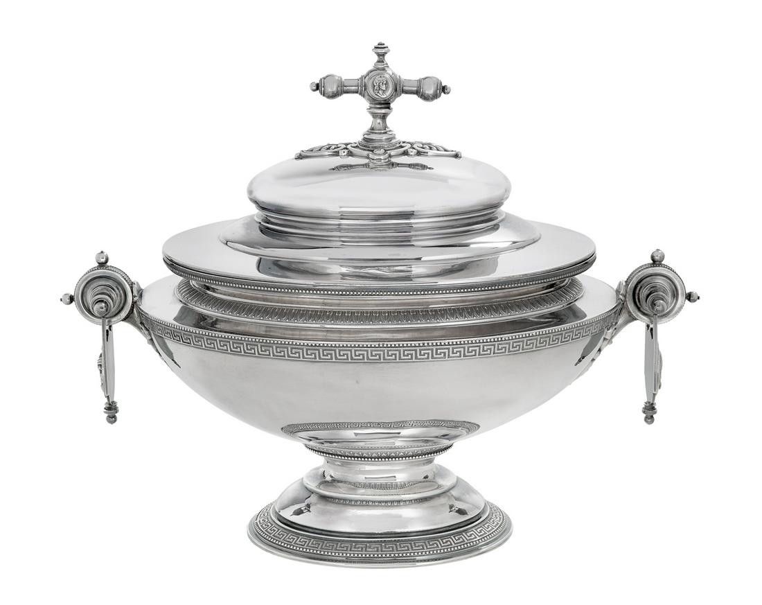 Fine American Neoclassical Sterling Silver Tureen (1 of 3)