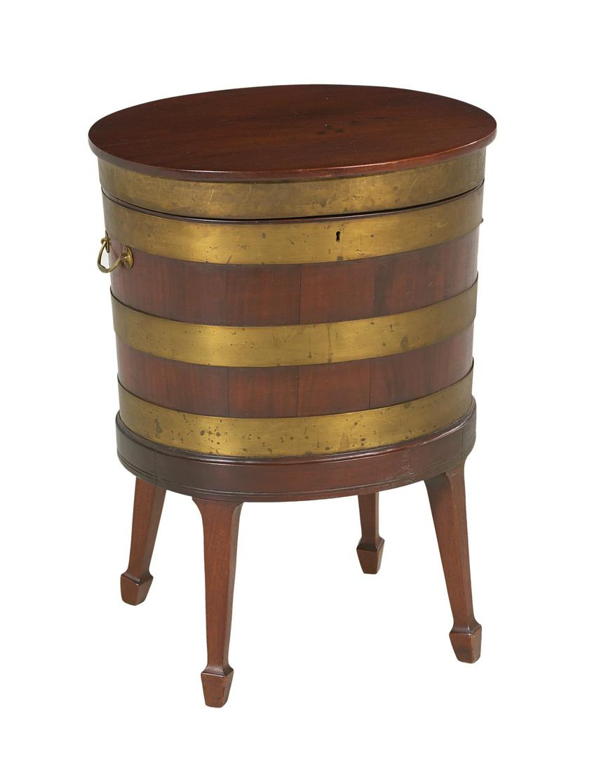 George III Brass-Bound Mahogany Cellarette (1 of 2)