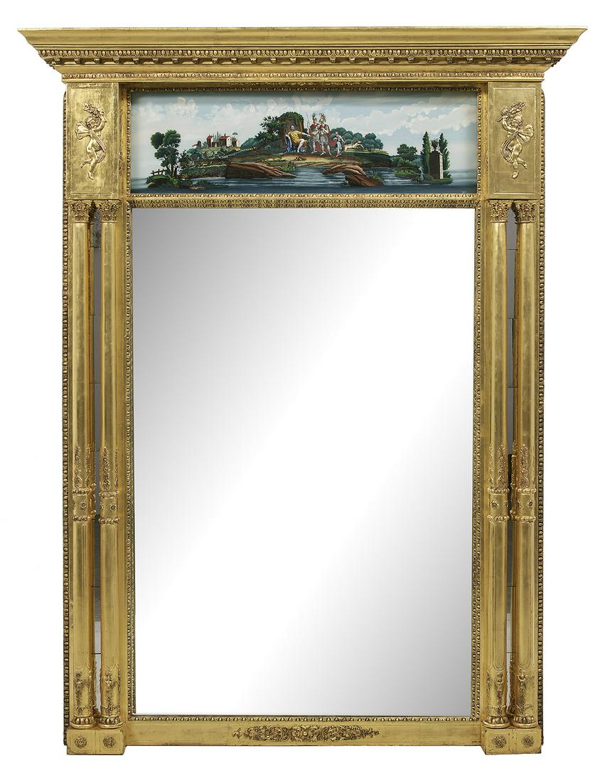 Monumental Regency Giltwood Mirror (1 of 2)