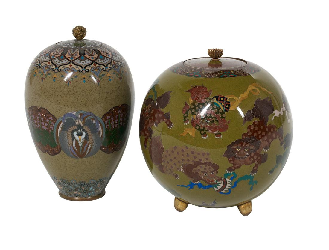 Two Japanese Meiji Period Cloisonne Chaires (1 of 1)