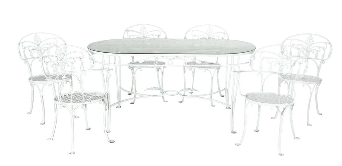 Wrought Iron Patio Set, after John Salterini (1 of 1)