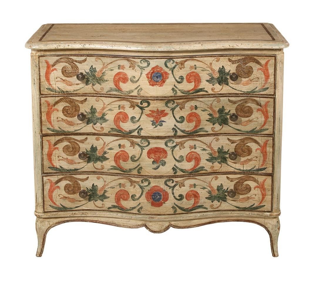 Provincial Polychromed Commode (1 of 3)