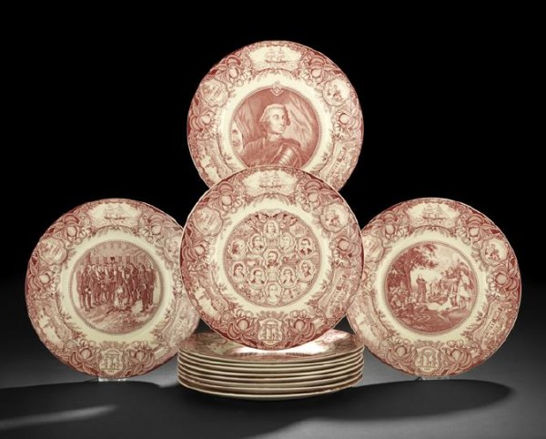 Set of Wedgwood "Georgia Historical Plates"