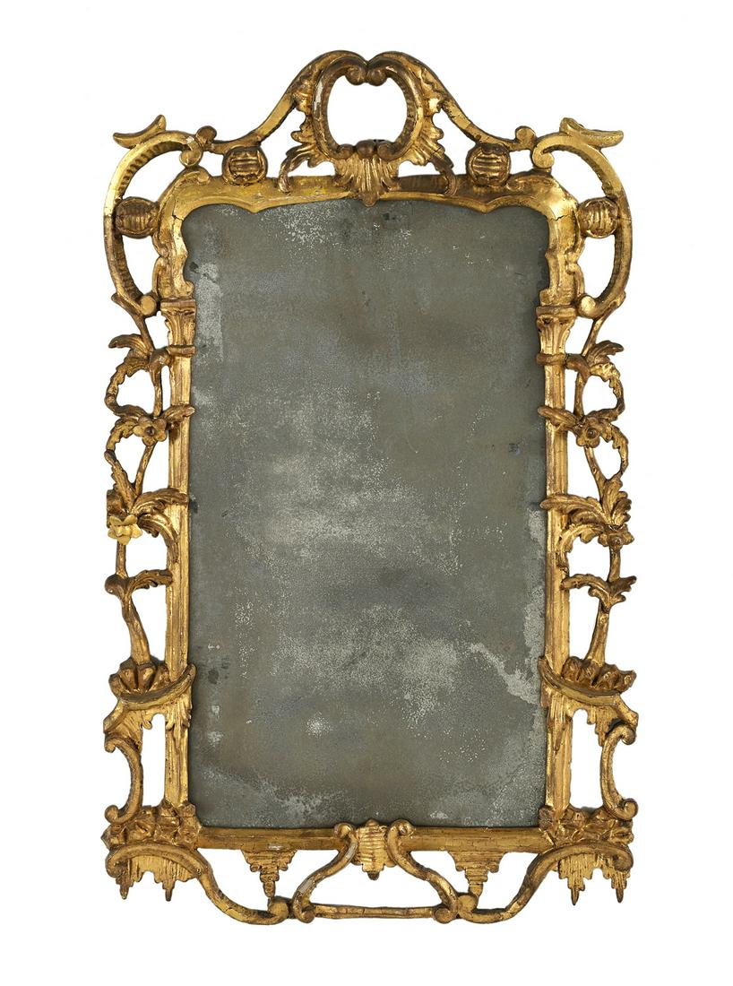 English Rococo Giltwood Mirror (1 of 2)