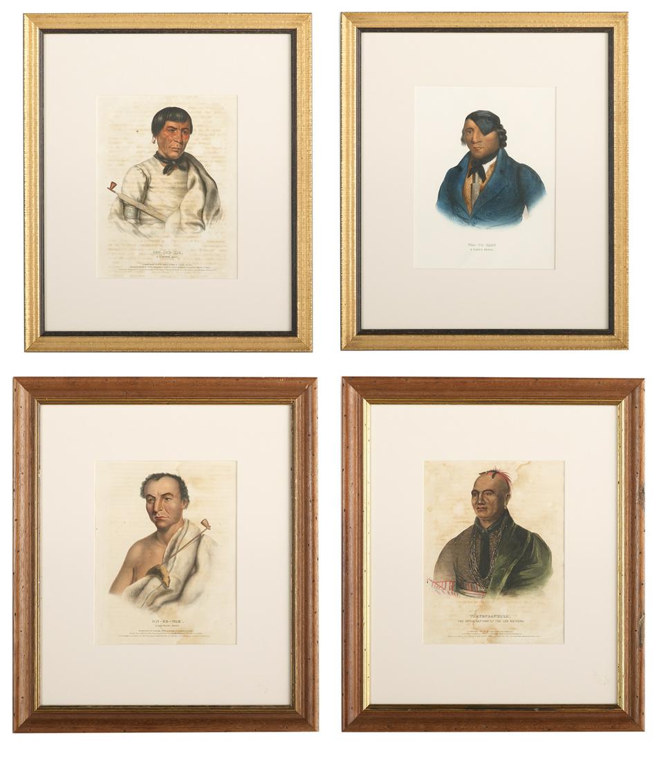 Four McKenney & Hall Lithographs (1 of 5)