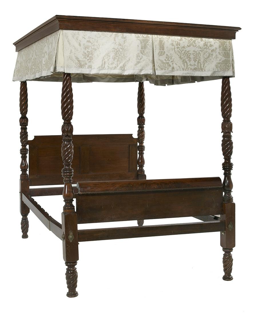 American Late Federal Four-Post Canopy Bed (1 of 1)
