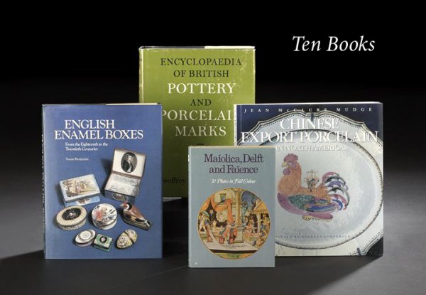 Ten Books on Porcelain and Pottery: Ten Books on Porcelain and Pottery, including Giuseppe Scavizzi, Majolica, Delft and Faience, Henry Sandon, British Pottery for Pleasure and Investment, Reginald G. Haggar, The Concise Encyclopedia of