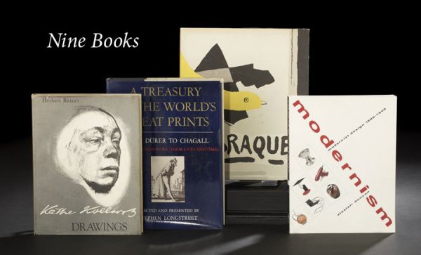 Nine Books on Modern Art and Design: Nine Books on Modern Art and Design, including Paul J. Sachs, Modern Prints and Drawings, Alastair Duncan, Modernism: Modernist Design 1880-1940, Tomi Ungerer, two copies of Horrible: An Account of th
