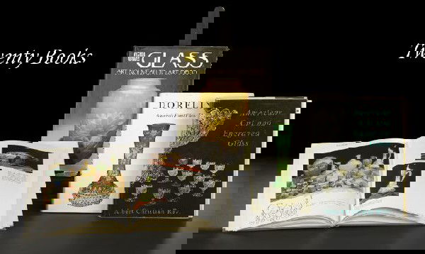 Twenty Reference Books on Glass: Twenty Reference Books on Glass, including Rhea Mansfield Knittle, Early American Glass, Victor Arwas, Glass: Art Nouveau to Art Deco, Bernice and Henry Blount, French Cameo Glass, Ray and Lee Grover,