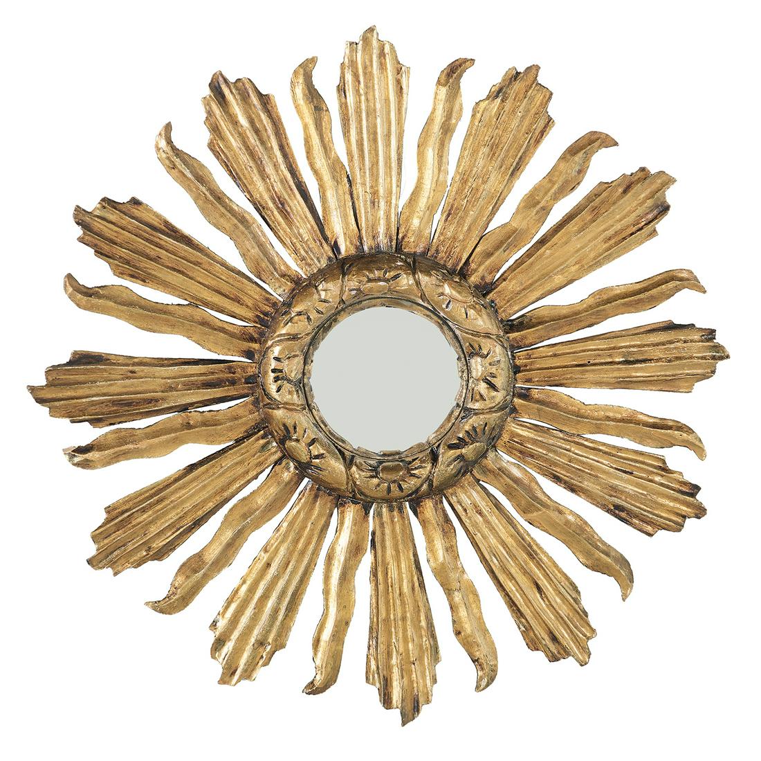 Continental Giltwood Sunburst Mirror (1 of 2)