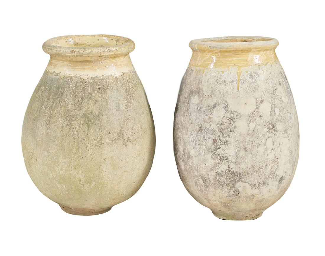 Near Pair of Continental Terracotta Olive Jars (1 of 1)