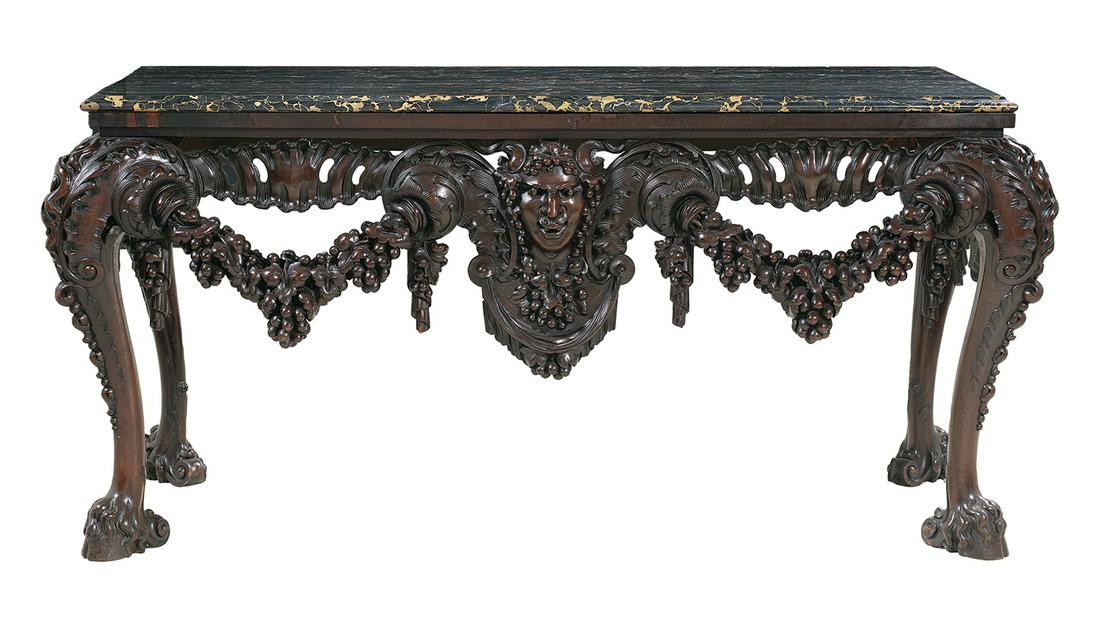 Continental Portor Marble-Top Console Table (1 of 2)
