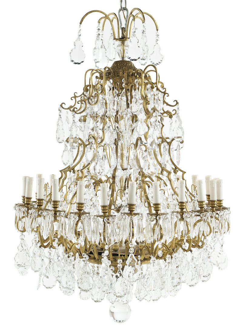 Fine French Louis XIV-Style Bronze Chandelier (1 of 1)