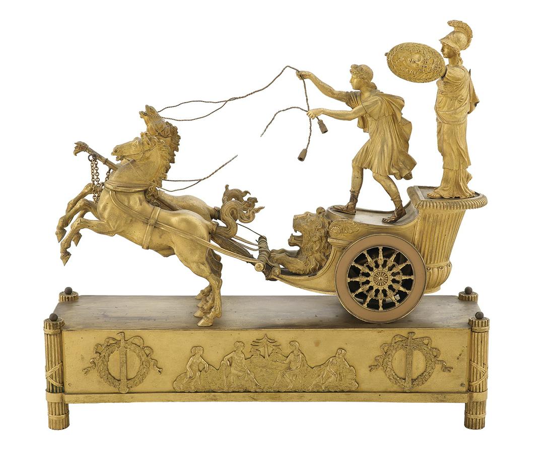 French Restauration Bronze Dore Clock Case (1 of 1)