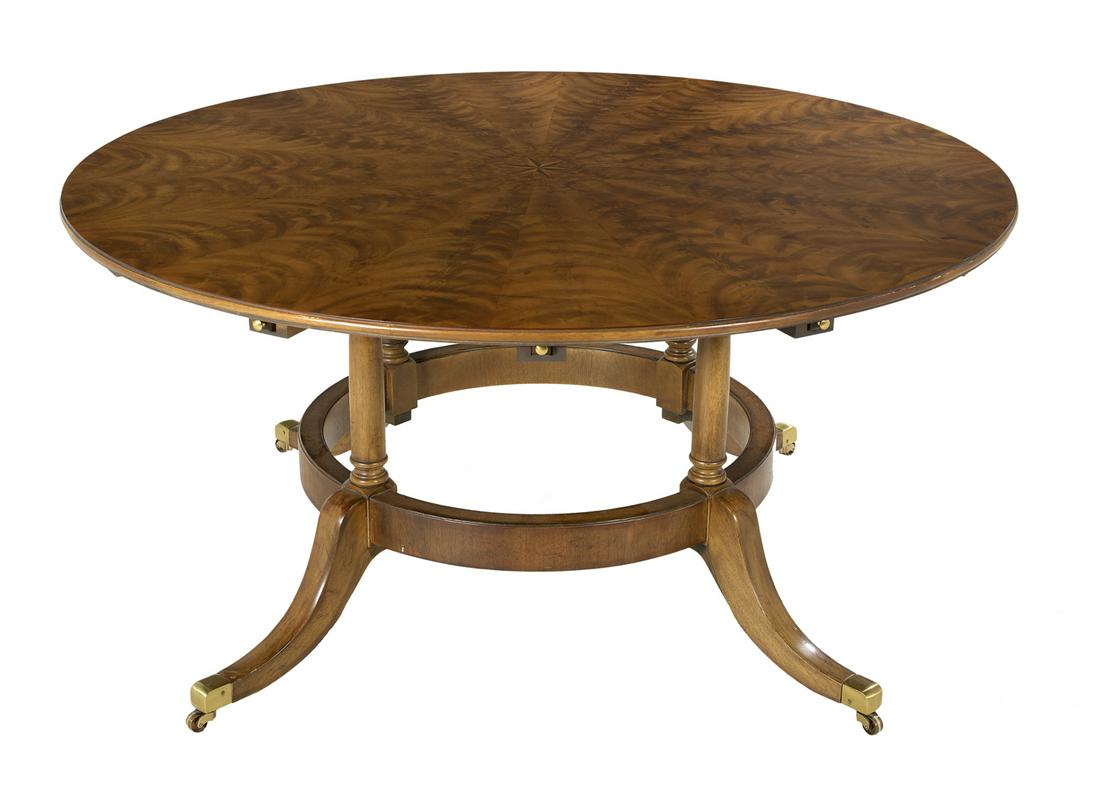 Regency-Style Mahogany Horseshoe Dining Table (1 of 4)