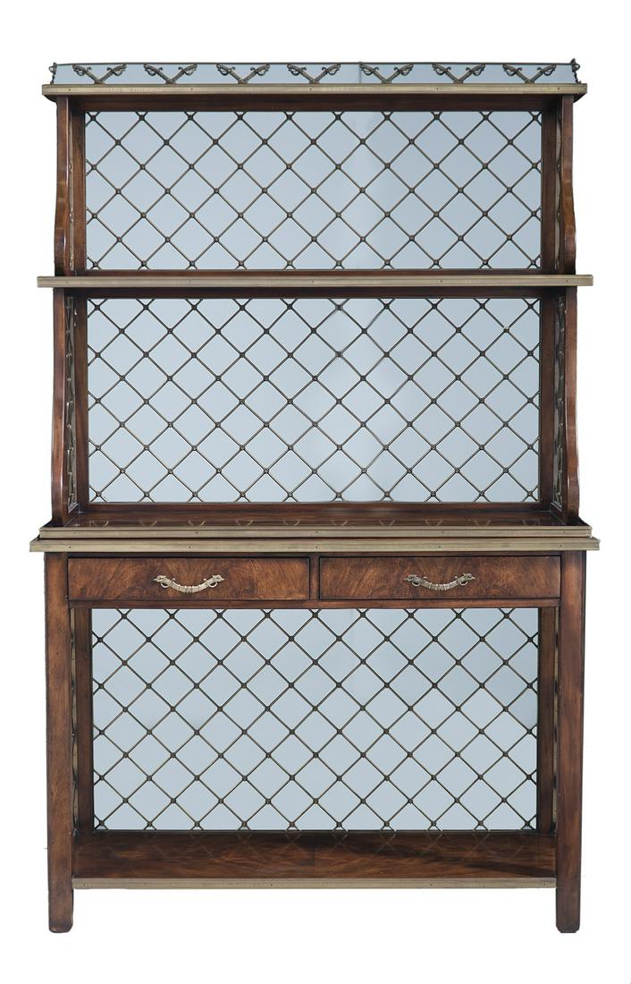 Regency-Style Brass-Mounted Mahogany Etagere (1 of 1)