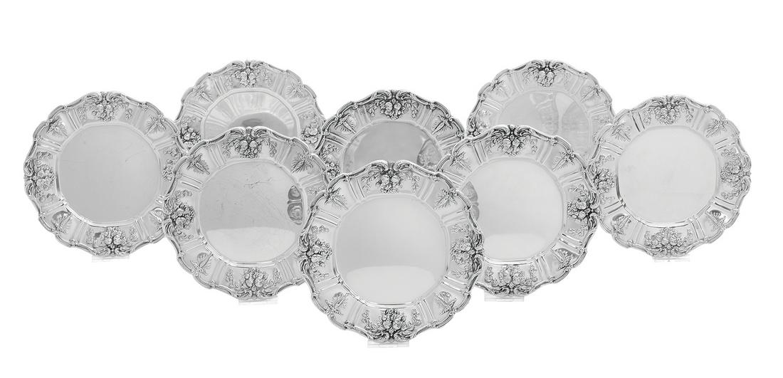 8 Reed & Barton "Francis I" Bread & Butter Plates (1 of 1)