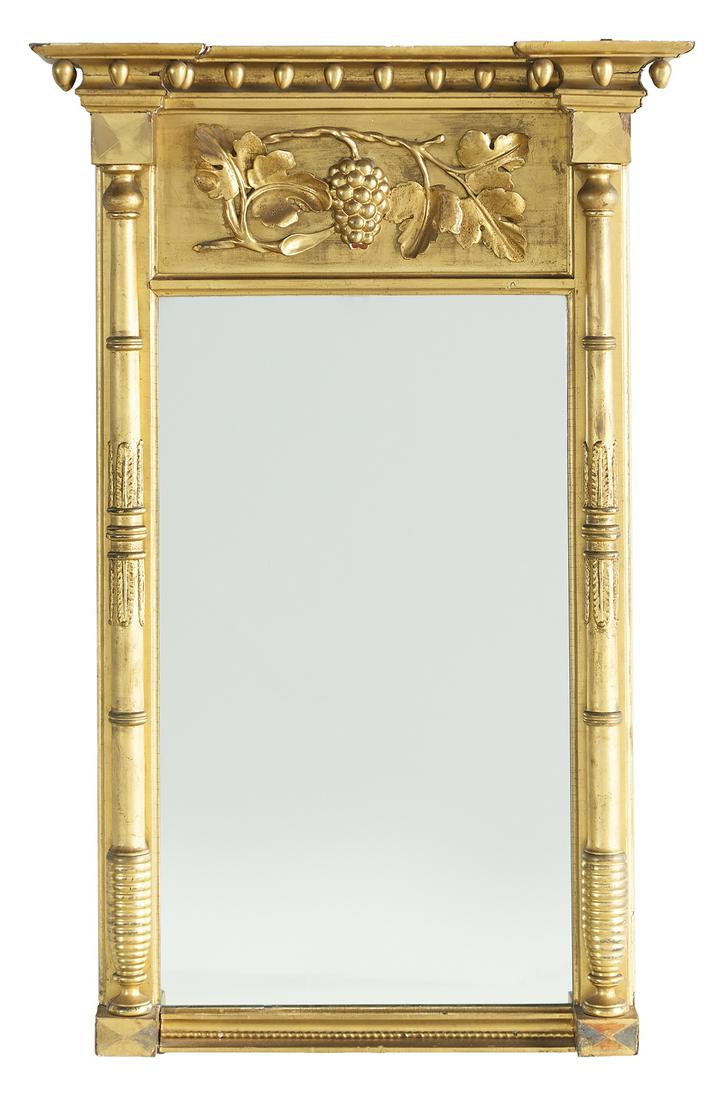 Rare American Large Labeled Tabernacle Mirror (1 of 3)