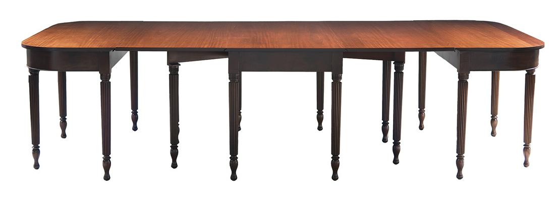 American Federal-Style Mahogany Banquet Table (1 of 2)
