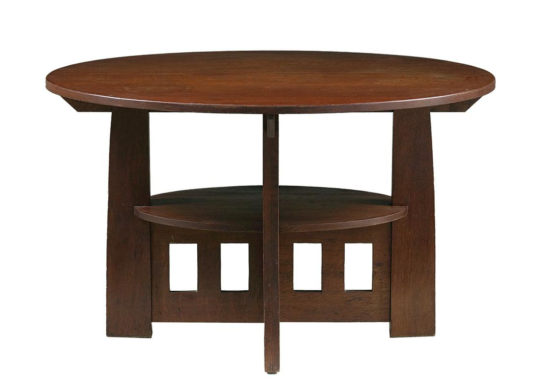 Limbert Arts and Crafts Double Oval Center Table (1 of 3)