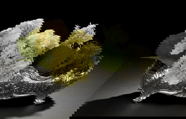 Fine Christofle Bronze Argente Jardiniere: Fine Christofle Bronze Argente Jardiniere, fourth quarter 19th century, Paris, in the rococo taste, of oval form, the body beautifully chased in a latticework pattern with robust acanthus-scroll feet