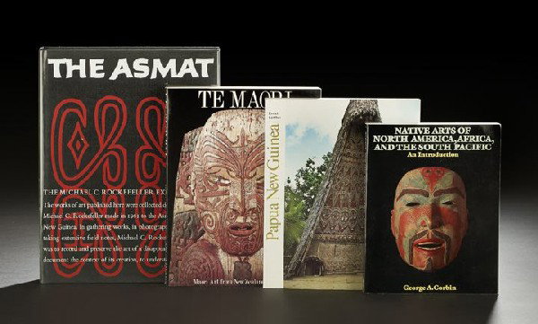 Four Books on the Art of the Pacific Rim: Four Books on the Art and Artifacts of the Pacific Rim, including Adrian A. Gerbrands, ed., The Asmat of New Guinea: The Journal of Michael Clark Rockefeller (New York: Museum of Primitive Art, 1962),
