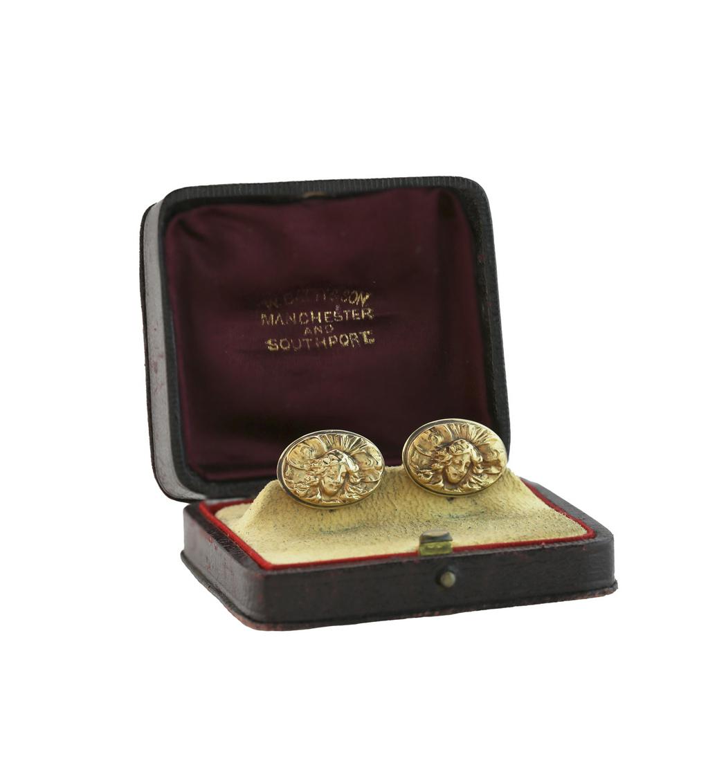 Victorian Art Nouveau Cufflinks (1 of 3)