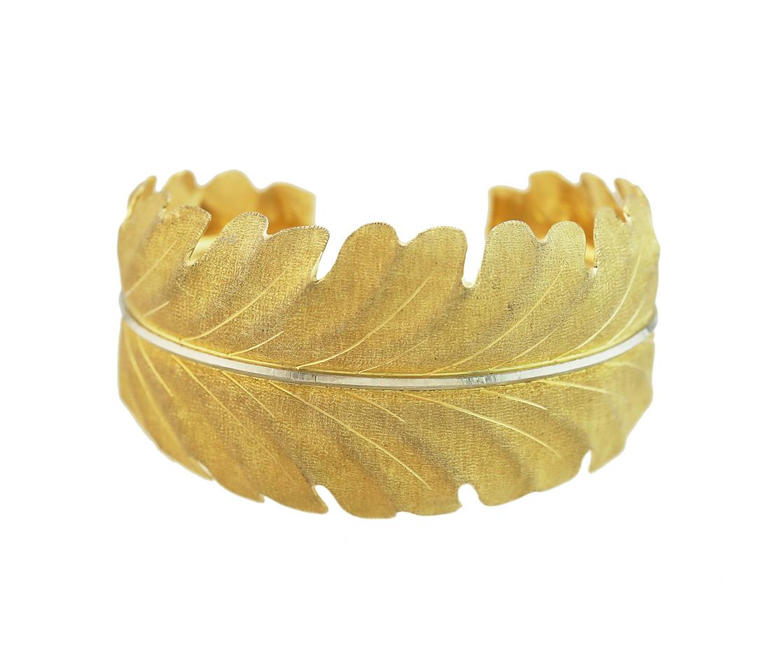 Buccellati Gold Leaf Cuff Bracelet (1 of 4)