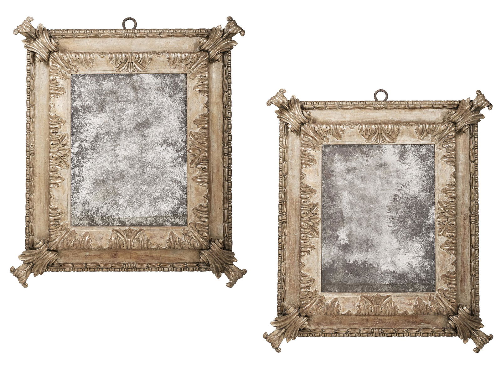Pair of  Silver-Gilt Mirrors in the Baroque Style (1 of 5)
