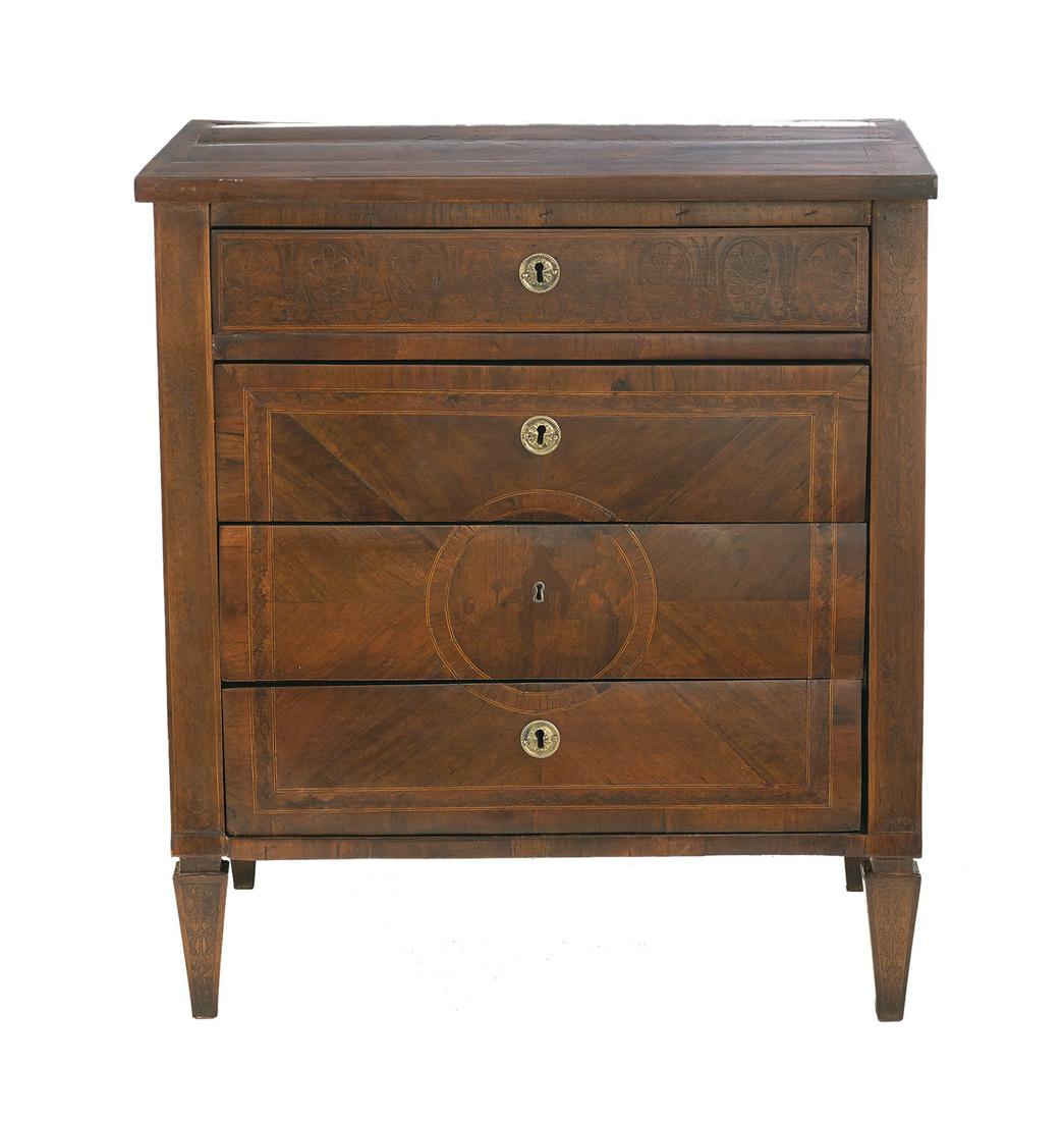 Italian Neoclassical Walnut Commode (1 of 2)