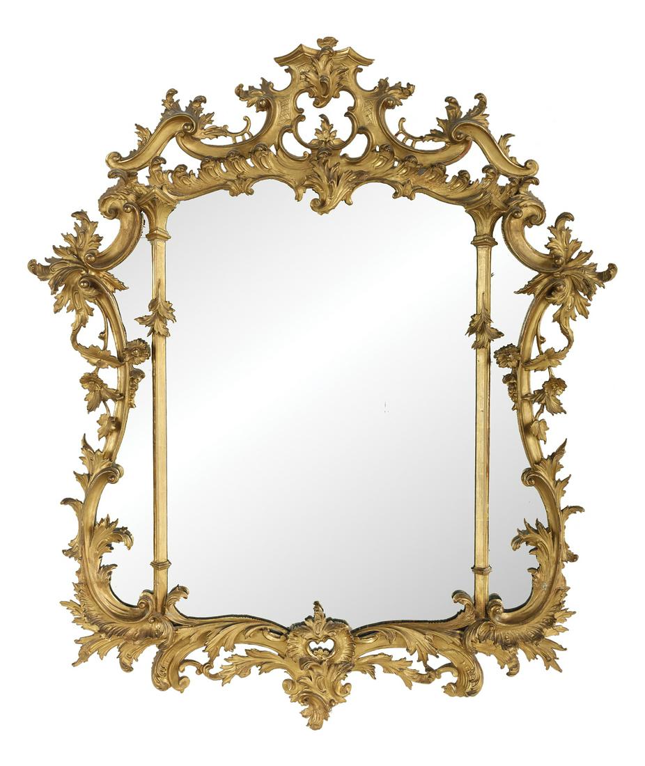 Italian Rococo-Style Giltwood Mirror (1 of 1)