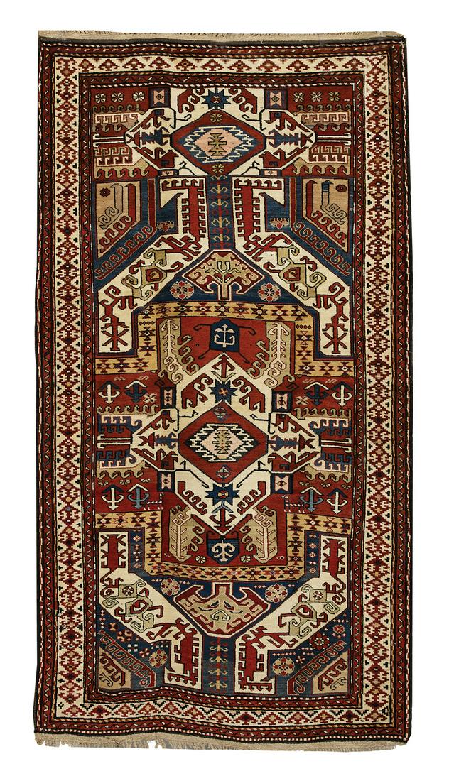Antique Caucasian Sewan Kazak Carpet (1 of 1)