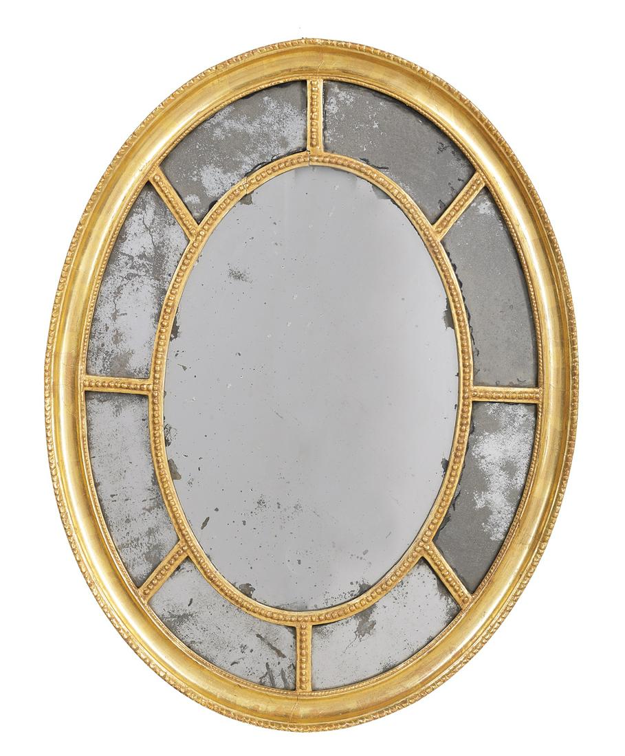 Adam Oval Giltwood Mirror (1 of 2)