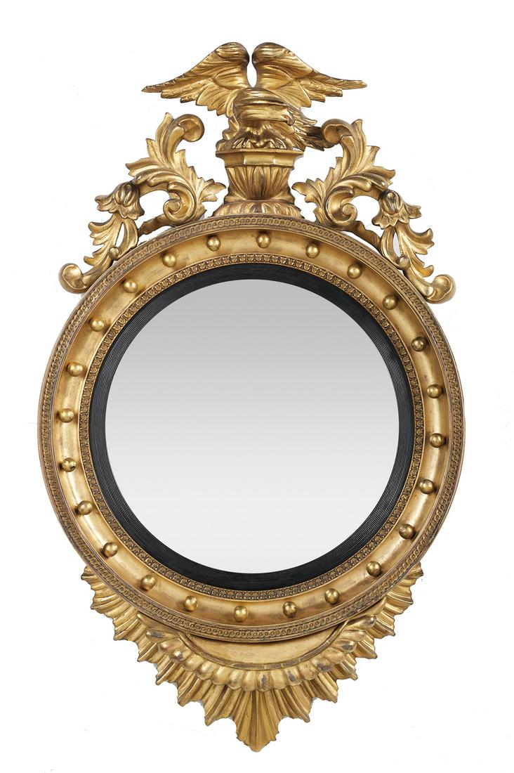 Anglo-American Giltwood Girandole Mirror (1 of 2)