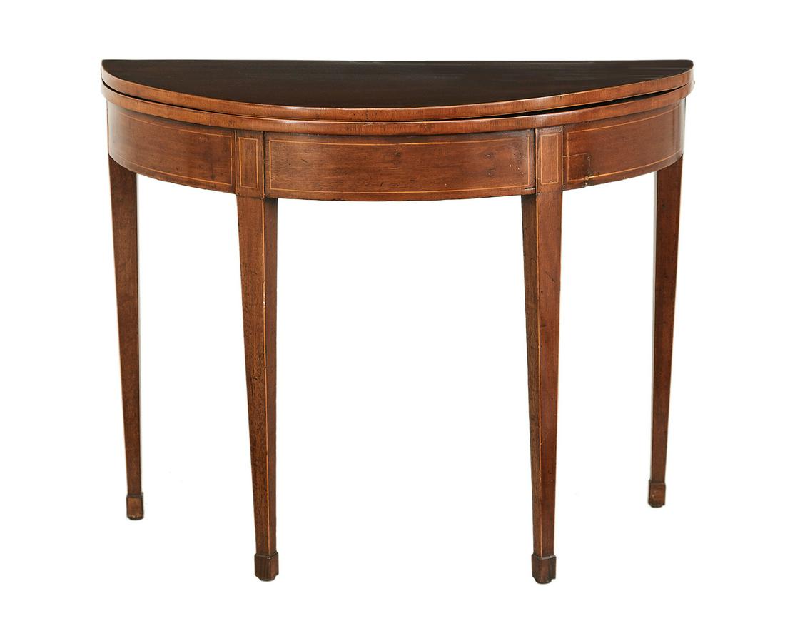 George III Mahogany Fold-Over Games Table (1 of 2)