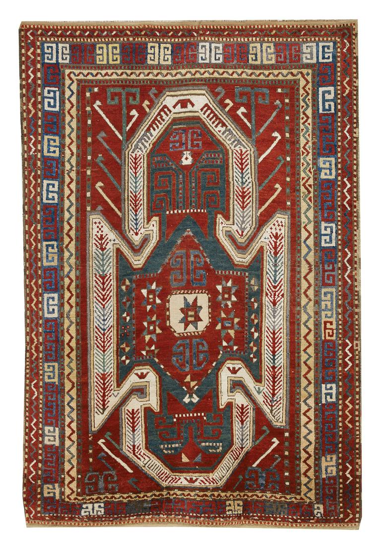 Antique Caucasian Sewan Kazak Carpet (1 of 1)