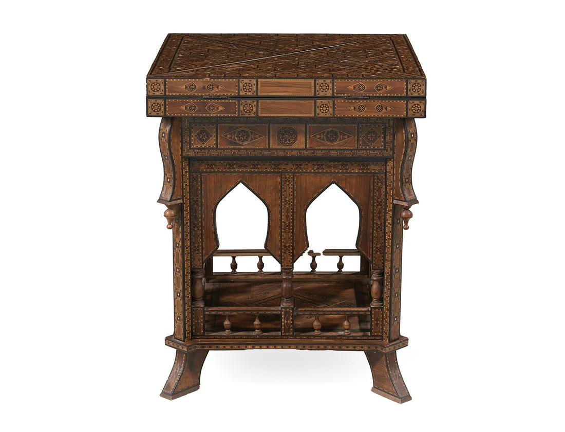 Syrian Marquetry Handkerchief Table (1 of 3)