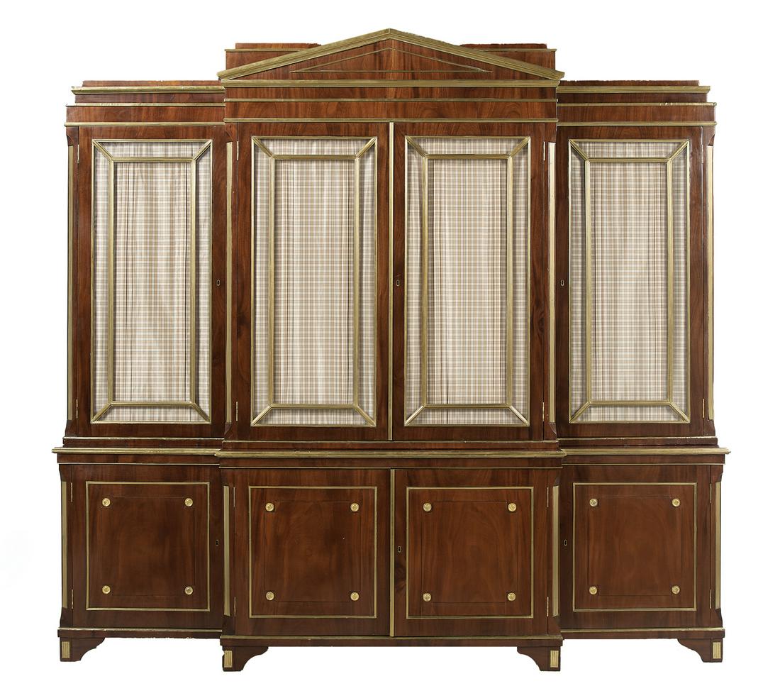 Russian Brass-Mounted Breakfront Bookcase (1 of 1)
