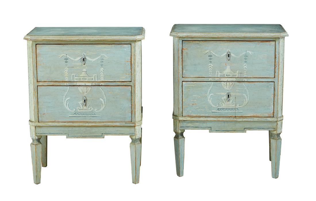 Pair of Neoclassical-Style Commodes (1 of 2)