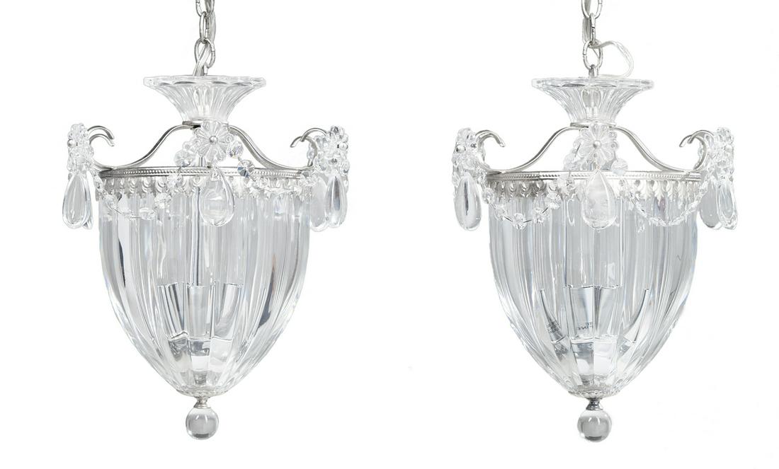 Pair of Swarovski Crystal Hall Lanterns (1 of 3)