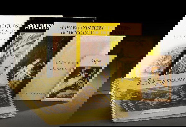 Six Books on the Old Masters: Six Books on the Old Masters, including Frederick S. Wight, Goya, A. Richard Turner, Inventing Leonardo, Martin Clayton and Ron Philo, Leonardo da Vinci: The Anatomy of Man, Herbert Wiesner, Master Pa