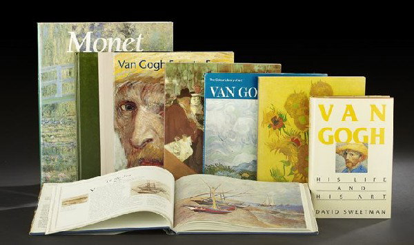 Eight Books on Van Gogh & the Post-Impressionists: Eight Books on Van Gogh and the Post-Impressionists, including Martin Bailey, ed., Van Gogh: Letters from Provence, David Sweetman, Van Gogh: His Live and His Art, Vincent Van Gogh (ex. cat., Baltimor