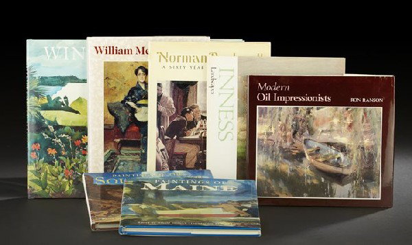 Seven Books on American Art and Artists: Seven Books on American Art and Artists, including Arnold Skolnick, Paintings of Maine, and Paintings of the Southwest, Ron Ranson, Modern Oil Impressionists, Alfred Werner, Inness Landscapes, Thomas 